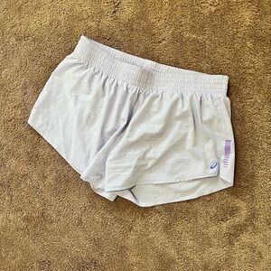 ASICS lavender running shorts